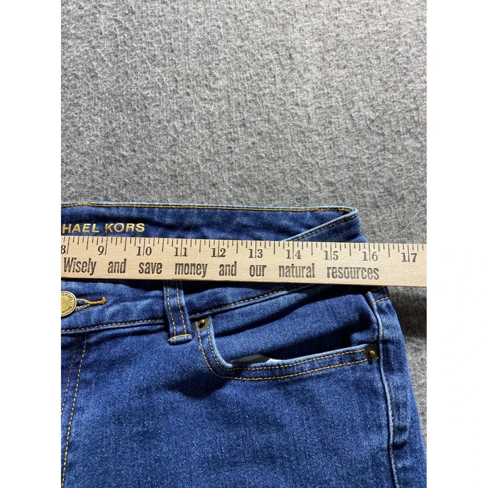 Michael Kors Jeans Blue Skinny Mid Rise Stretch Denim Size 6 Preppy